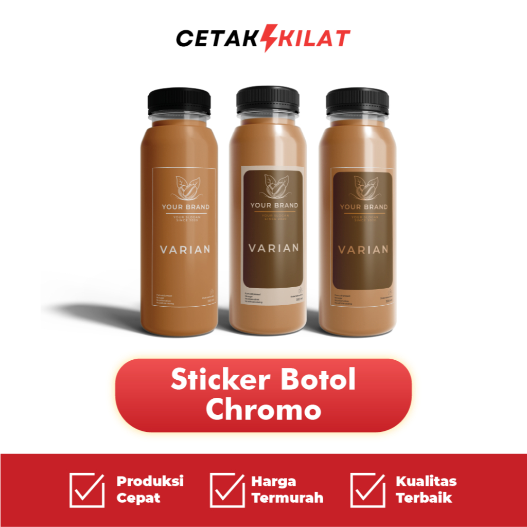 Jual Sticker Custom / Print Label Sticker / Sticker Label Botol ...
