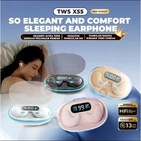 Obral Tws X55 Tws Headset Bluetooth X55 Headset Wireless Bluetooth X55 Headset Super Bass Suara