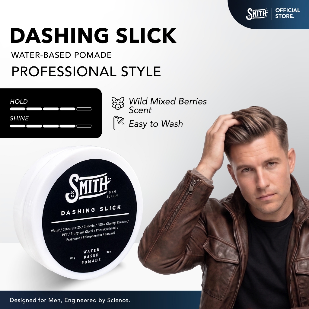 Jual Smith Men Supply - Dashing Slick Hair Pomade Water Based 85gr ...