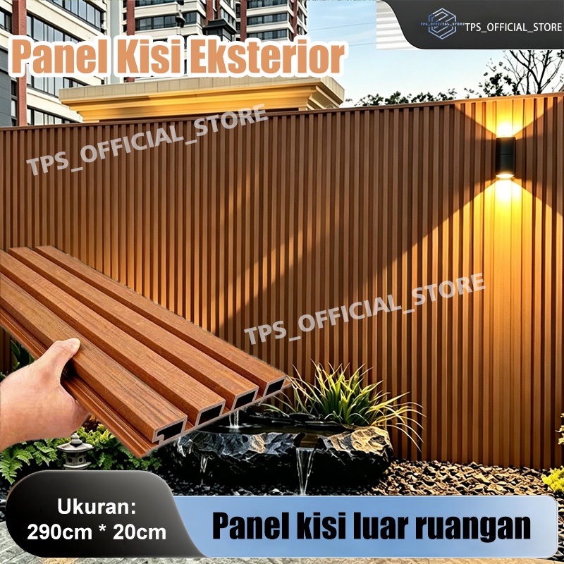 Jual WPC Outdoor Wood Panel Kisi Kisi WallPanel Dinding / Pagar / Wall ...