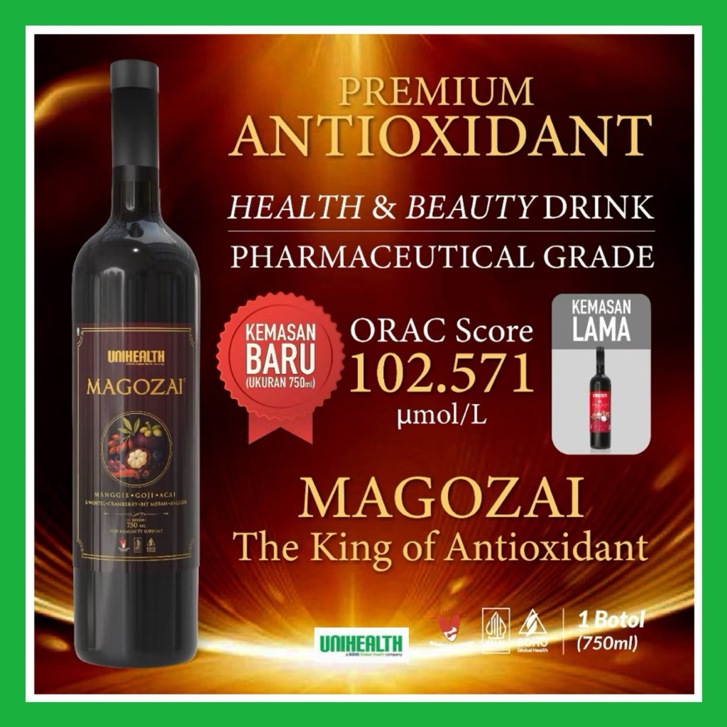 Jual Magozai 750ml King Antioksidan asli UNIHEALTH - Minuman Daya Tahan ...