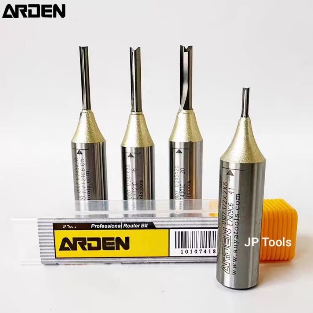 Jual Arden TCT Straight / Mata Router Kayu Shank 1/2