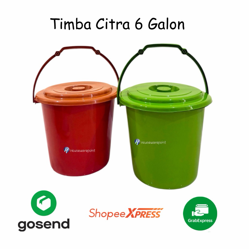 Jual KHUSUS GOJEK & GRAB | 1 pc TIMBA CITRA 6 GALON | TIMBA PLASTIK ...