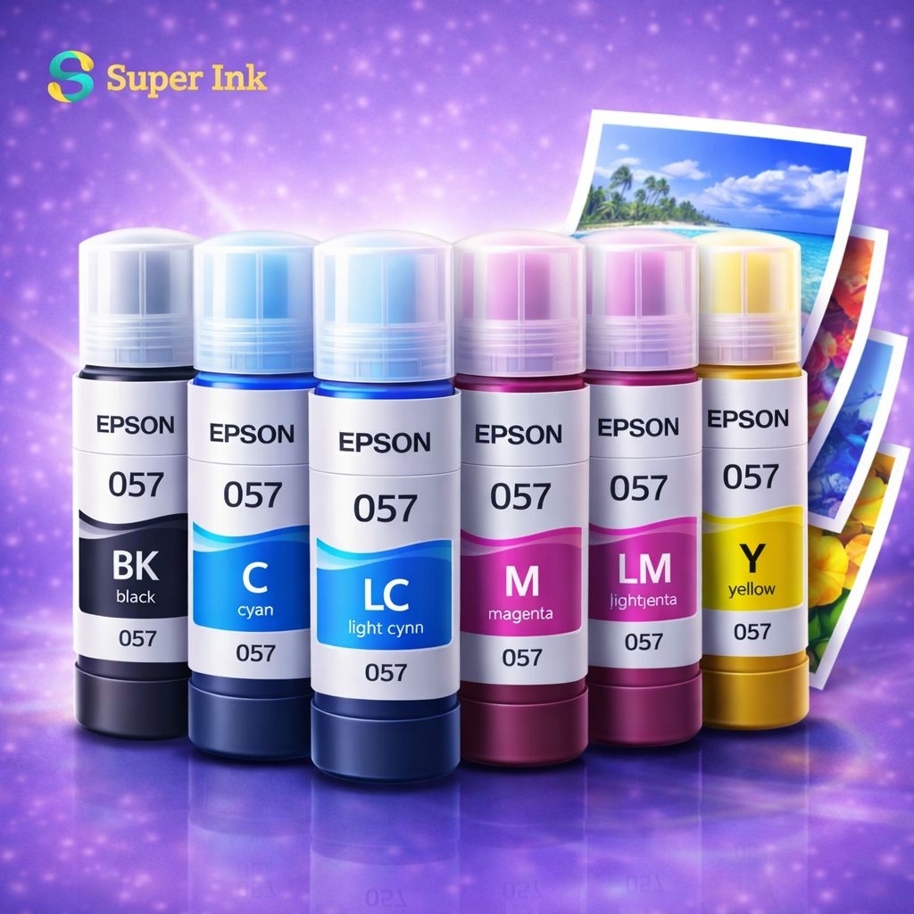 Jual Tinta Epson 057 Original CMYK L8050 L18050 Photo Ink Warna Tajam ...