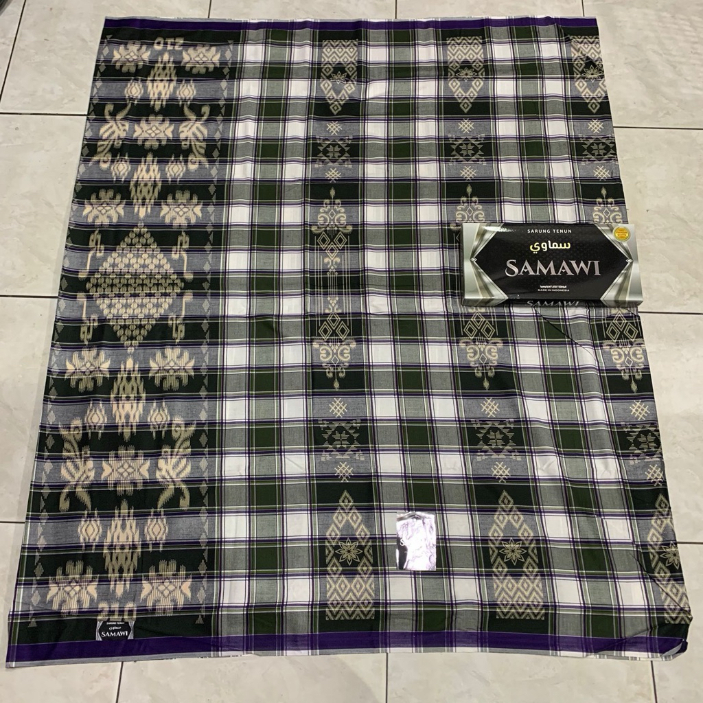 SARUNG SAMAWI MOTIF ATLA TIKAR MOTIF KOTAK KOTAK JADUL SENGENG