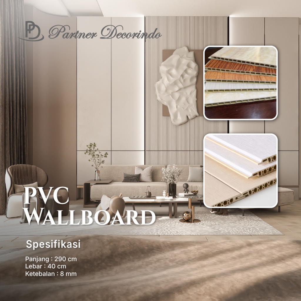 Jual Wallboard WPC Wall Board Panel PVC Dekorasi Dinding Untuk Backdrop ...