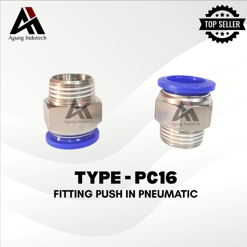 Jual FITTING PC16-03 / PC16-04 PUSH IN PNEUMATIC LURUS / STRAIGHT ...