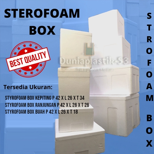 Jual ( Instant ) UKURAN SEDANG Styrofoam Box / Sterofom gabus / Es Box ...