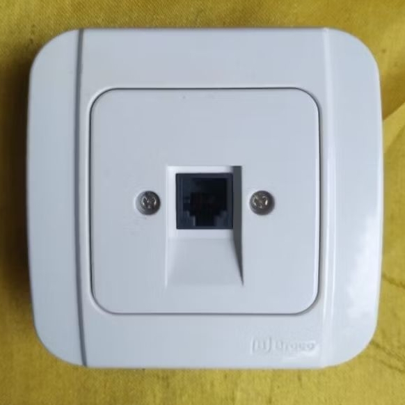 Jual Broco Galleo G171 Stop kontak Telephone Socket RJ11 Warna White ...
