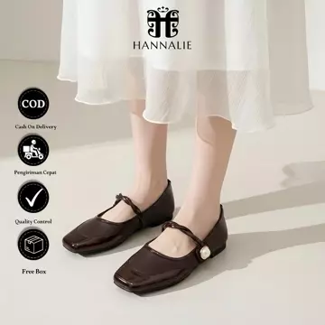 Sepatu Kerja Wanita Flatshoes Casual Semi Kepang Formal Daily