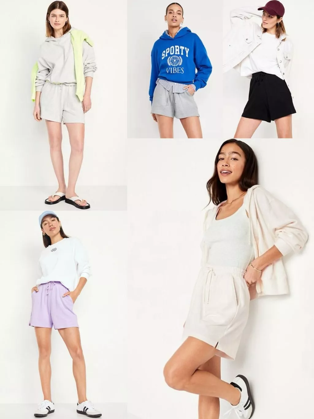 Celana Pendek Wanita OLN Extra High-Waisted Terry Shorts (5-inch inseam) - 2305