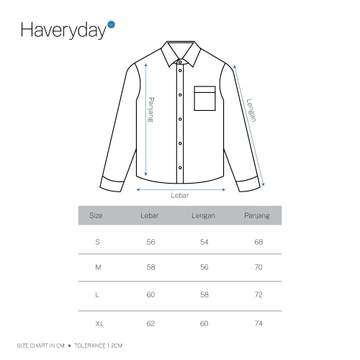 HAVERYDAY Kemeja Pria Flannel Veterano Long Sleeve Dengan Desain Plaid Beige