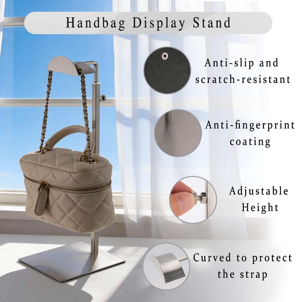 Jual Rak Gantungan Tas Berdiri Stainless / Adjustable Stable Handbag ...