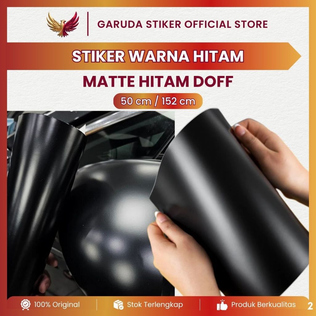 Jual Stiker Skotlet Hitam Doff Matte Hitam Premium Motor Mobil Lentur ...