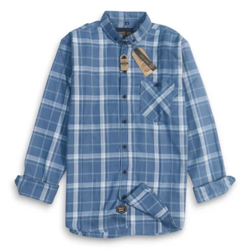 Kemeja Flanel Premium Pria Lengan Panjang Lembut Tebal Tidak Berbulu Motif Casual Brill
