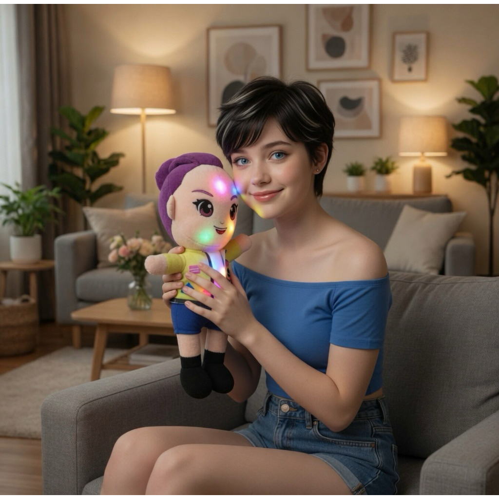 Jual boneka Rumi Mira Zoey 30cm pakai lampu led karakter kpop demon ...