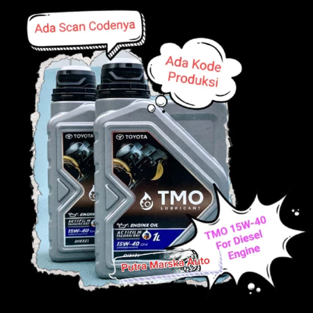 TMO Oli Mesin Disel 15W-40 CI-4 Nomor Part O8880-83351/O8880-80199 ADA SCAN KODE Asli Toyota