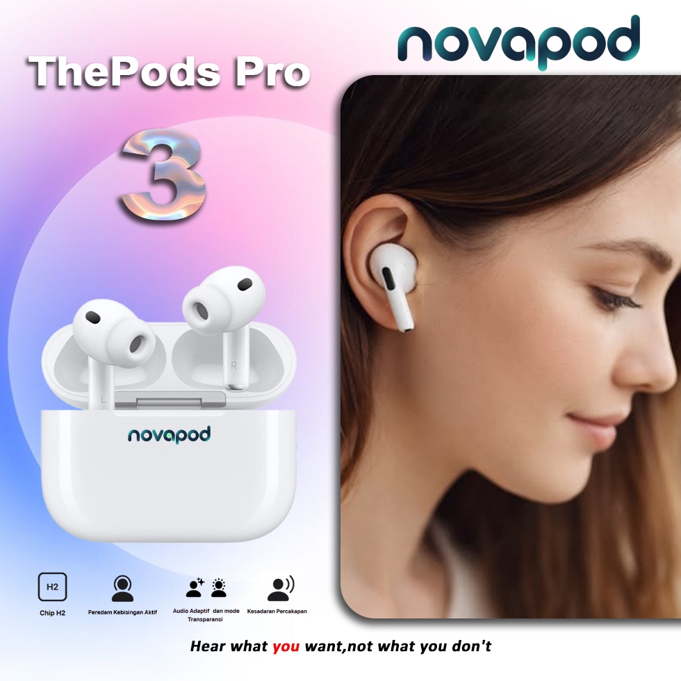 Jual Novapod ThePods Pro 3 2025 Active Noice Cancelling TWS Earphones ...