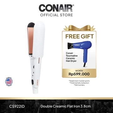 Conair Catokan Pelurus Rambut Double Ceramic 3 8cm