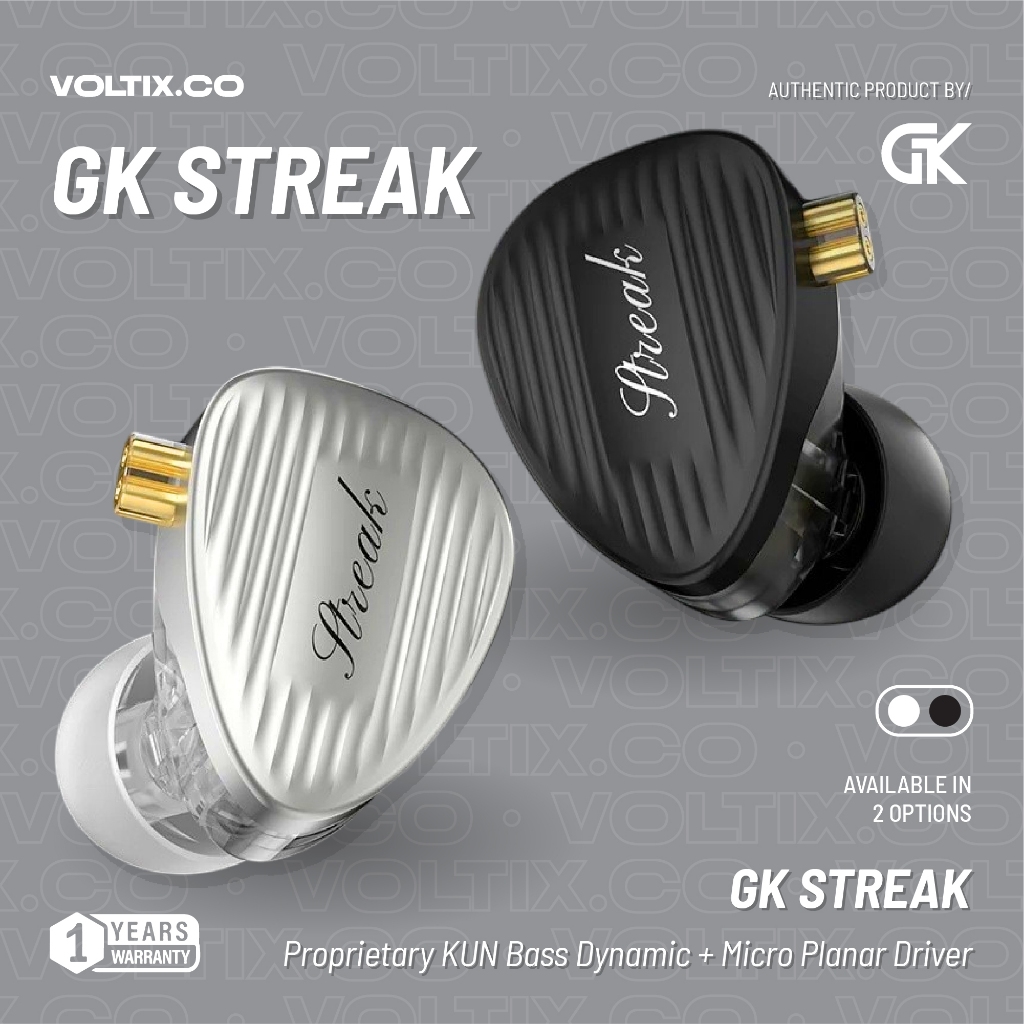 Jual GK Streak Hi-Fi In Ear Monitors Dynamic Micro Planar Dual Driver ...