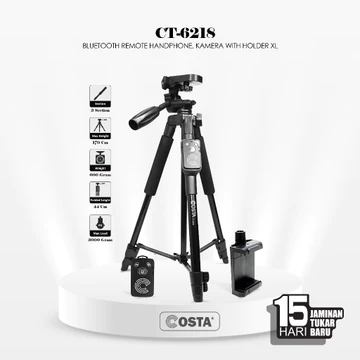 TRIPOD COSTA CT 6218 Bluetooth Remote Handphone Kamera With Holder XL