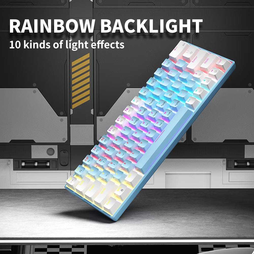 Jual Keyboard Mechanical Gaming 61 Keys RGB 60% Layout Compact Premium ...