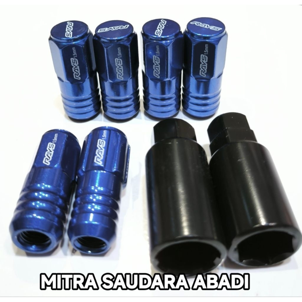 Jual Mur Roda Mobil Rays Compos 5cm Baut racing material besi baja ...