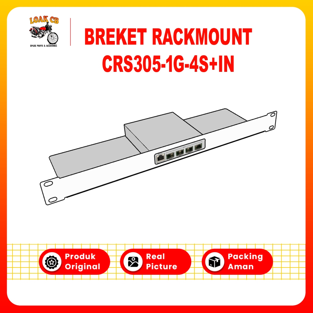 Jual Mikrotik CRS305-1G-4S+IN Rackmount Bracket Breket Dudukan Pangkon ...