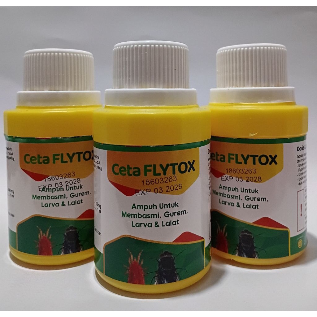 Jual CETA FLYTOX cairan pengusir dan pembasmi lalat kutu tungau dan ...