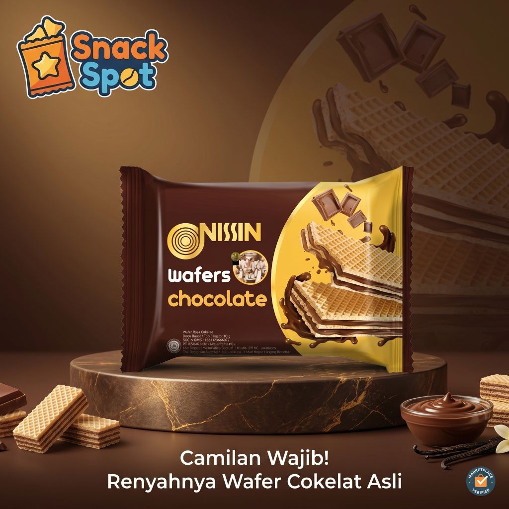Jual Nissin Wafers Chocolate & Cheese 42g / Wafer Nissin Coklat