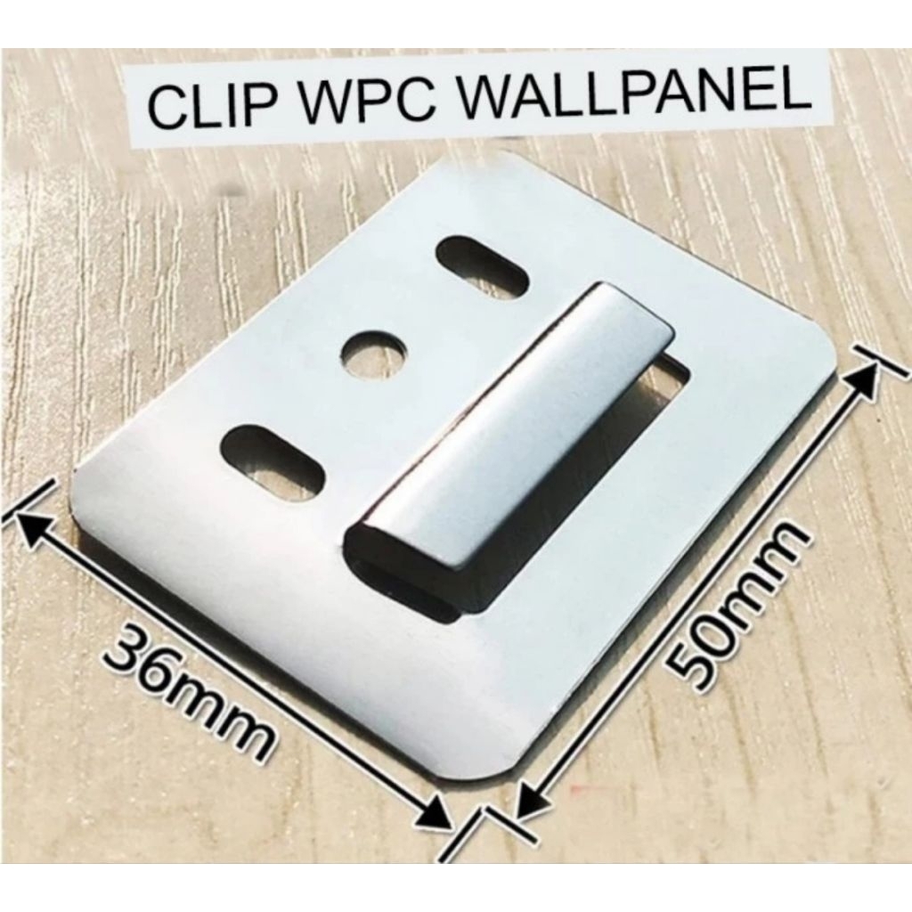 Jual (100 pc per pack) klip panel wpc wallboard ukuran 36 mm x 50 mm ...