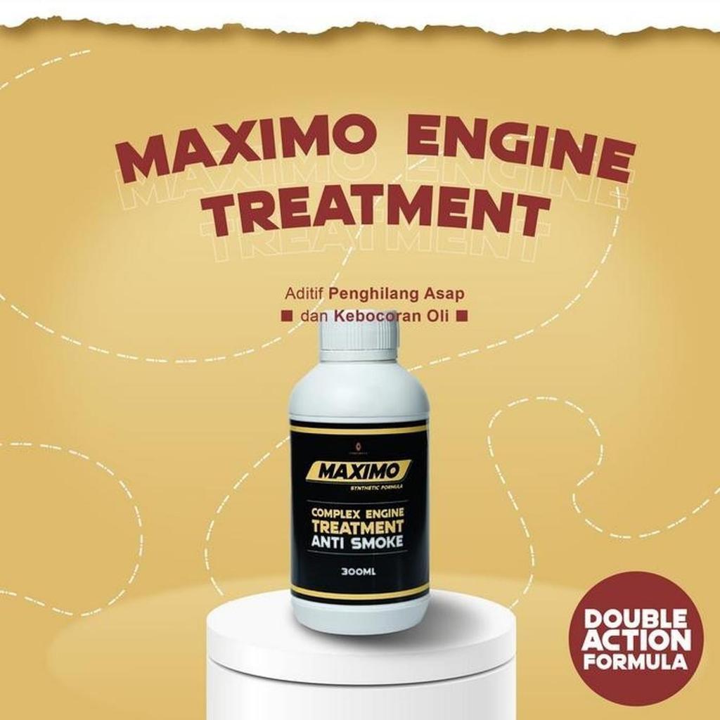 Jual MAXIMO Engine Treatment 300ml Mengurangi Asap Membersihkan Kerak ...