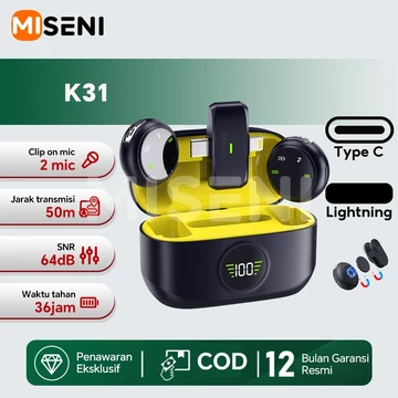 MISENI Q8 Mic Kecil Jepit Clip On Mic Hp Magnet Wireless Untuk Android Iphone Portable Lavalier