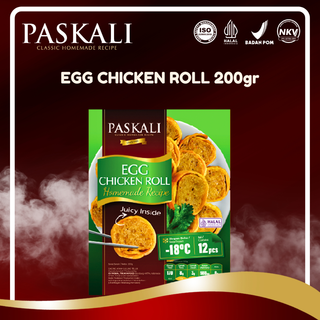 Jual Paskali Egg Chicken Roll Pack 200 Gram Daging Ayam Asli | Shopee ...