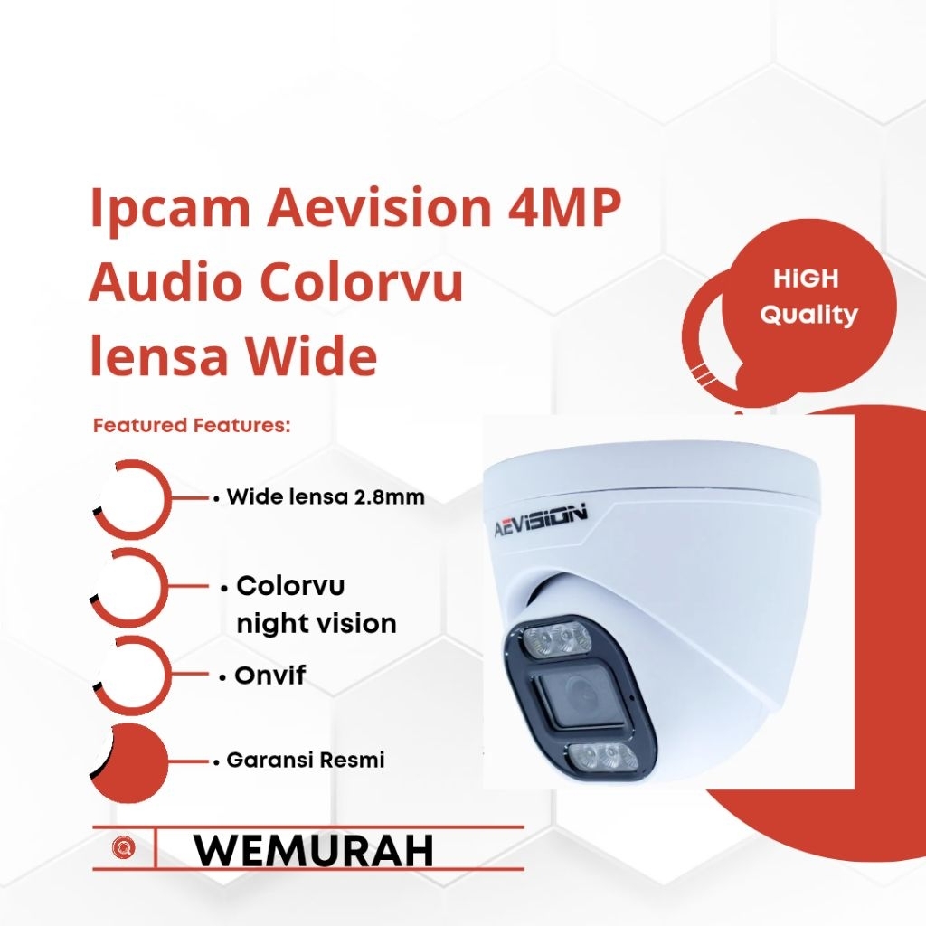 Jual Ipcam indoor Aevision 4MP Audio Colorvu - Ipcam Indoor Colorvu ...