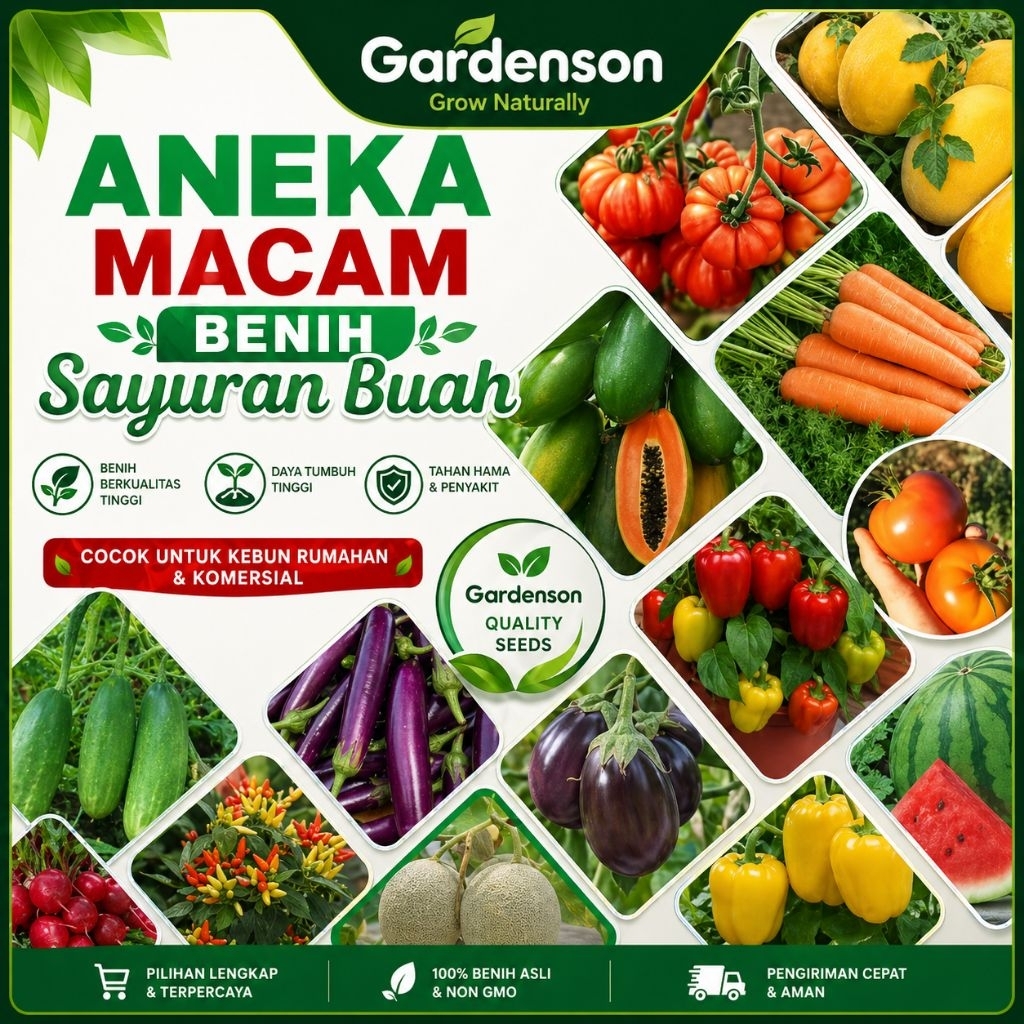 Aneka Benih Sayuran Buah Dan Bunga Banyak Varian Lengkap Unggulan