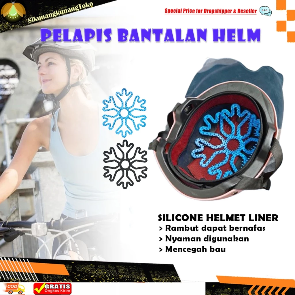 Bantalan Silikon Helm Fleksibel