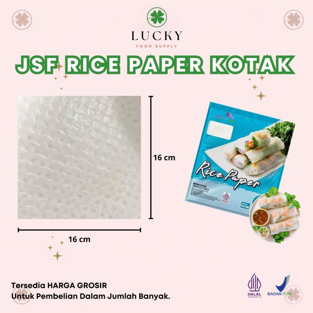 Jual JSF Rice Paper / BANH TRANG / Kulit Lumpia Vietnam / Kotak dan ...