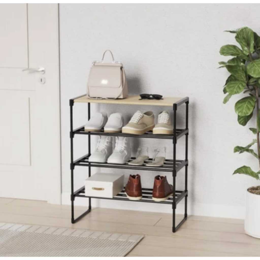 Jual Informa Ichi Rak Sepatu 4 Tingkat 60x30x71 Cm Hitam | Shopee Indonesia