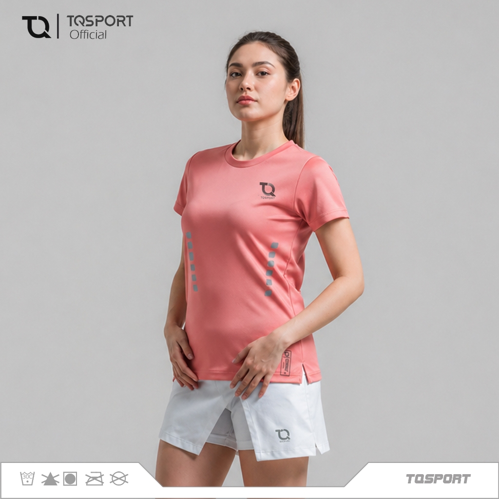 TQSPORT - Basic Baju Olahraga Wanita Kaos Fitness Gym Running
