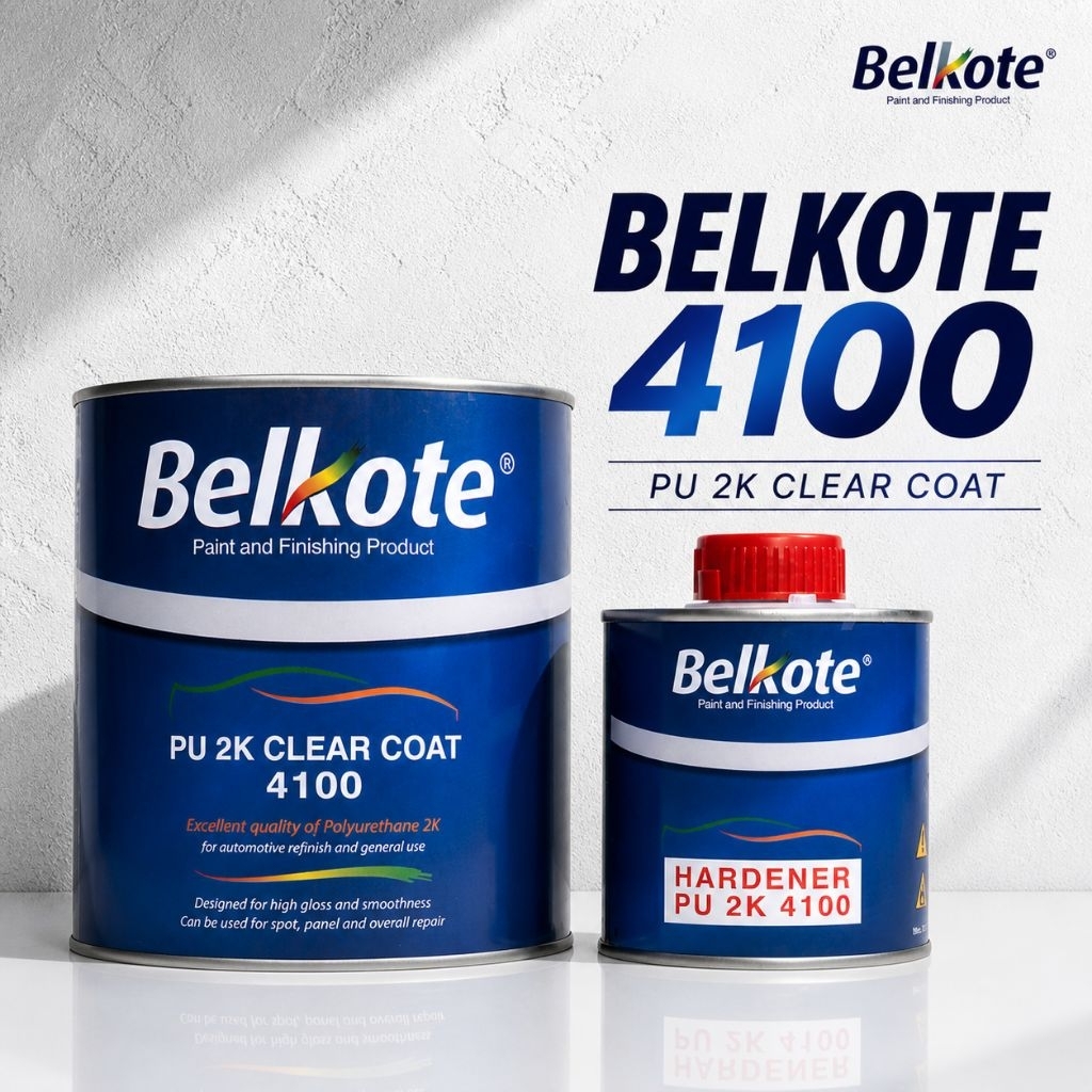 Jual Pernis PU Belkote 4100 Clear Coat 2K - Finishing Glossy, Varnish ...