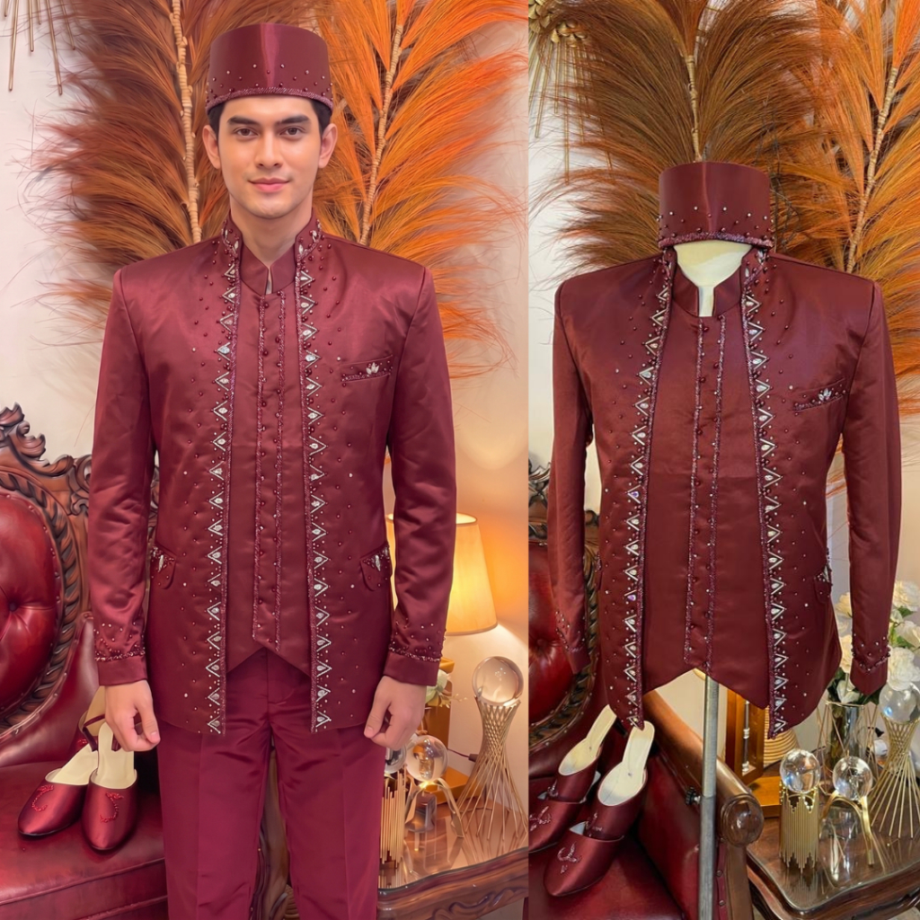 Jual Beskap pengantin | Basofi beskap pria pengantin premium | Shopee ...