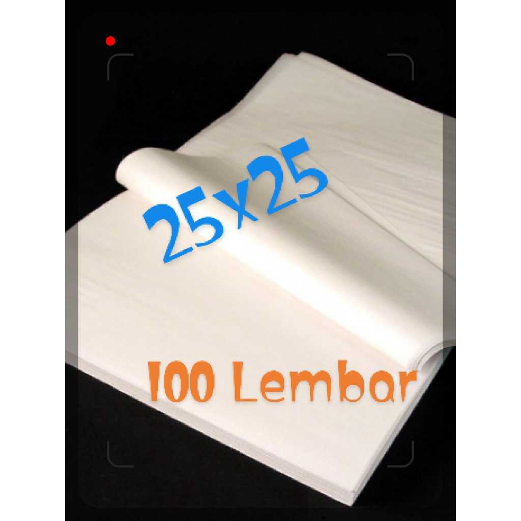 Jual Kertas Roti Grease proof u/ Bungkus Kebab / Burger uk. 25 cm x 25 ...
