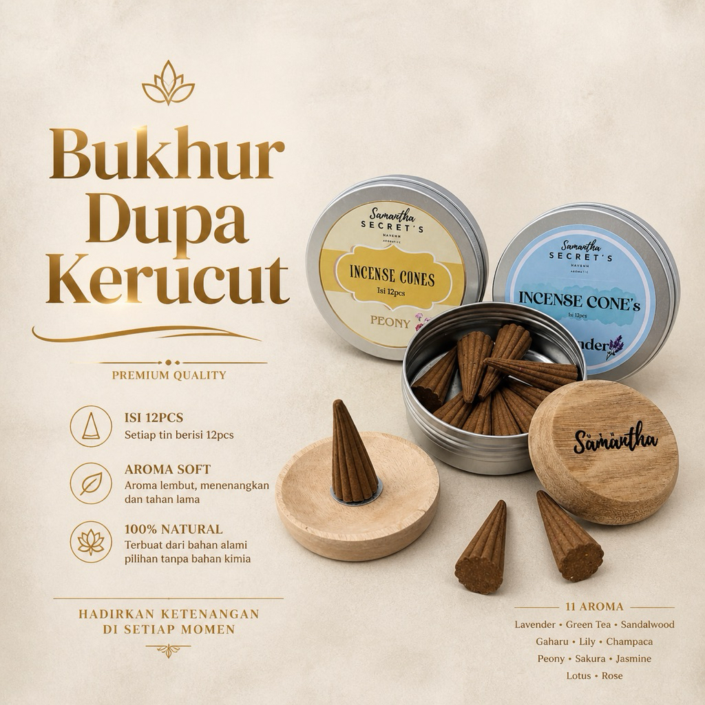 Jual Dupa Kerucut Premium Bukhur Dupa Asap Atas Premium Aromatherapy ...