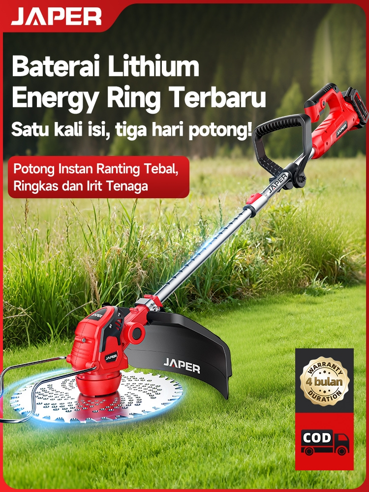 Jual JAPER Mesin Potong Rumput baterai mesin pemotong rumput listrik ...