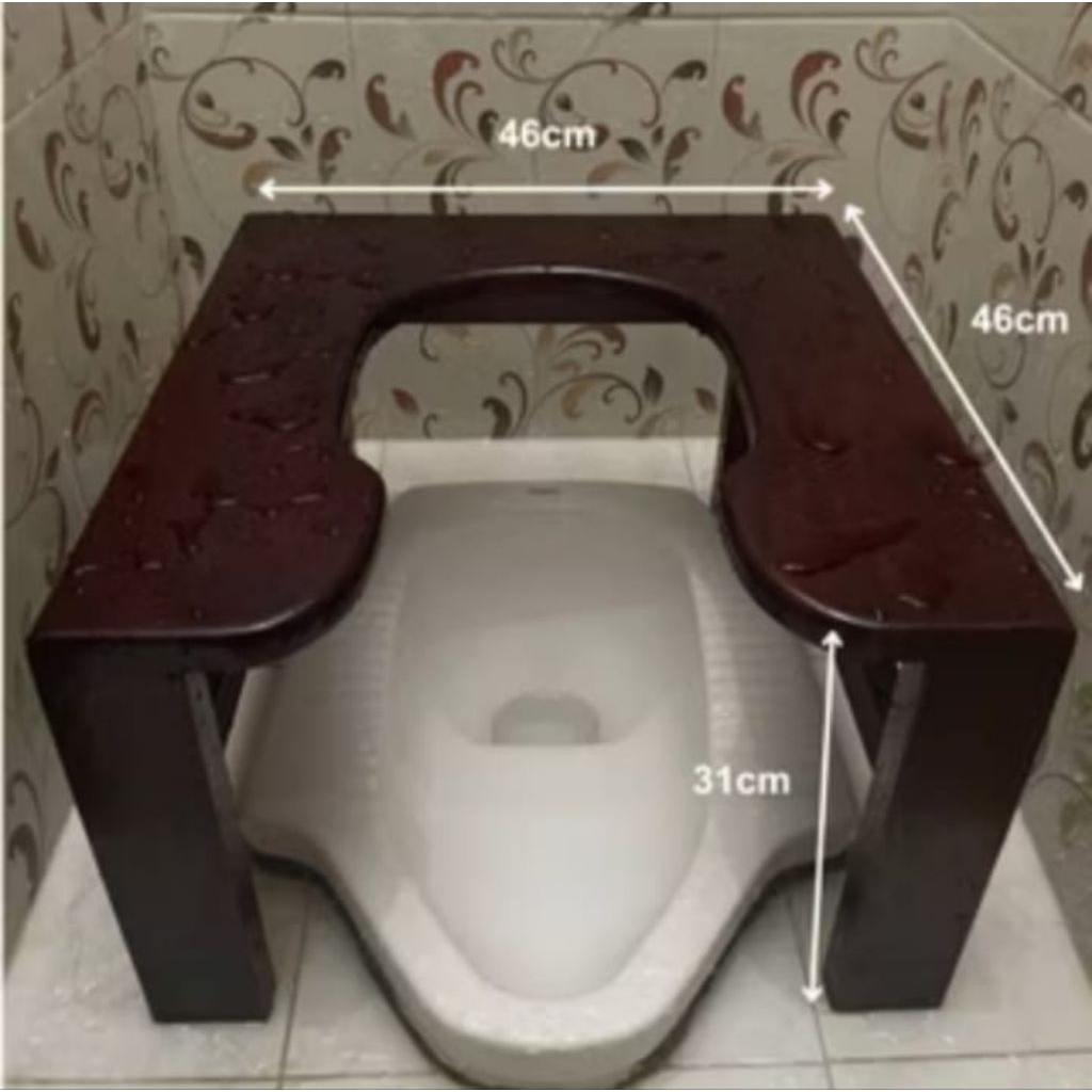 KURSI WC DUDUK KAYU PREMIUM PAS BUAT ANDA