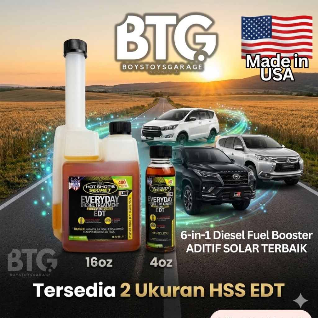 Jual HSS EDT Cetane Booster Aditif Solar 6 in 1 Diesel Fuel Additive ...