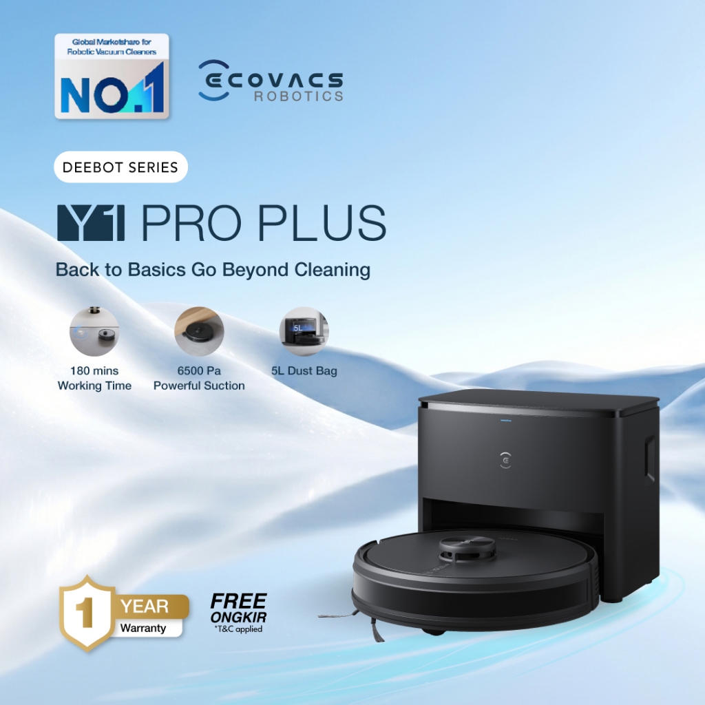 Jual Ecovacs DEEBOT Y1 PRO Plus Vacuum Cleaner Vacuum Vacuum Mop