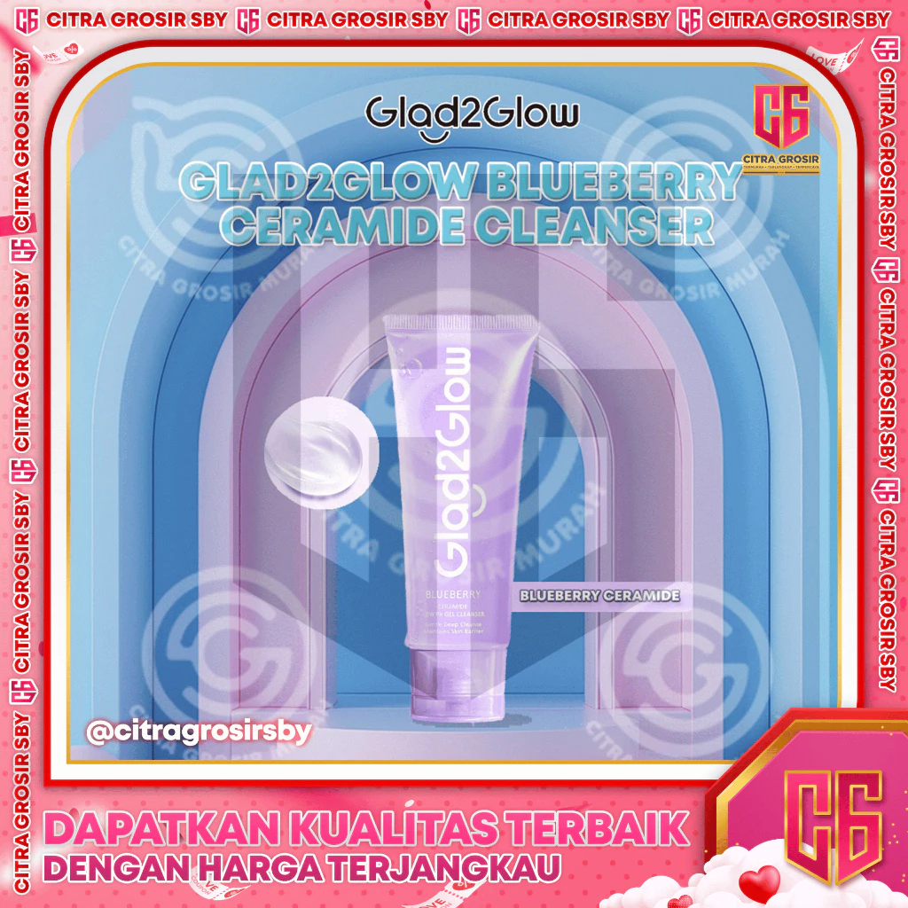 Glad2Glow Blueberry Ceramide Cleanser Acne-Friendly