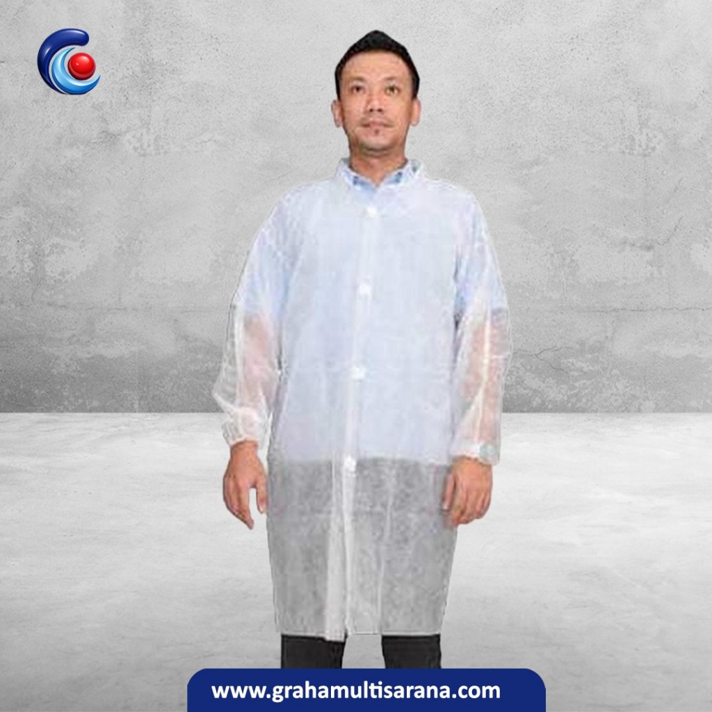 Jual Devall Coat Velcro APD/Jas Lab Medis 38GSB (Tebal) Bahan Spunbond ...